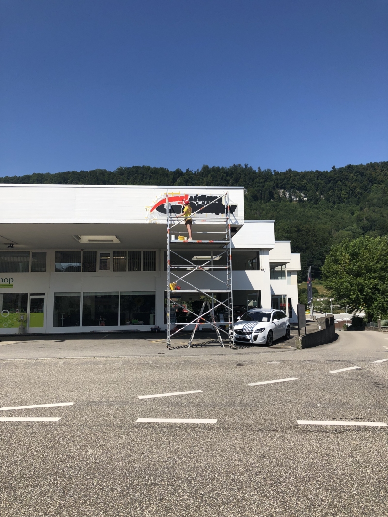 Gebäudebeschriftung Autorena Aarburg